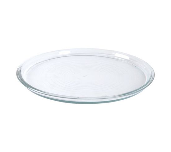 Plat à Pizza En Verre "calzone" 32cm Transparent