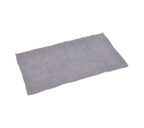 Tapis De Bain Microfibre "sweety" 45x75cm Gris Clair