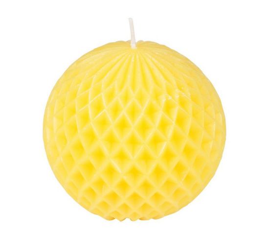 Bougie Déco "tropical Fresh" 9cm Jaune