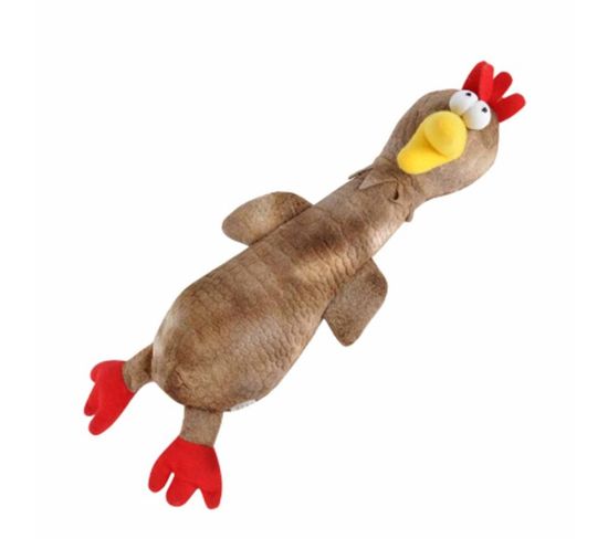 Peluche Pour Chien "coq" 32cm Marron