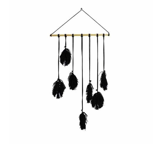 Suspension Murale "voyage Berbère" 63cm Noir