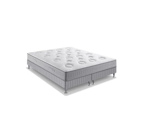 Ensemble Matelas Ressort + Sommier Duo Flexion, Accueil Moelleux 160x200, 26cm D'épaisseur