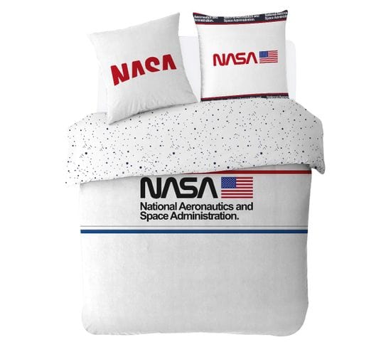 Housse De Couette Nasa Moonshine 220x240 Cm - 100% Coton