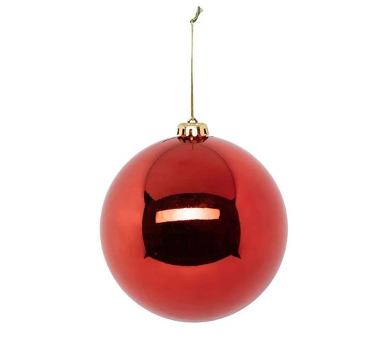 Boule De Noël "la Maison Des Couleurs" 15cm Rouge