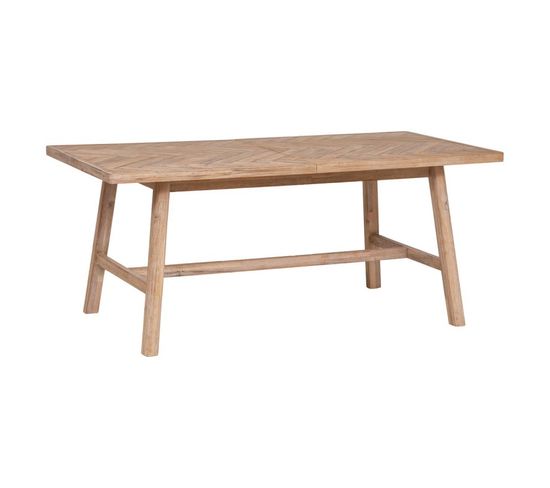 Table À Manger Extensible Bois D'acacia Aeris Atmosphera - Naturel Clair