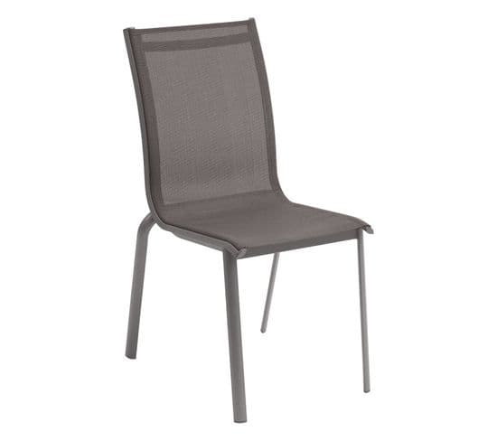 Chaise Empilable Axant Wengé Et Praline Hespéride - Taupe