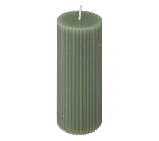 Bougie Déco "demi" 14cm Vert Céladon