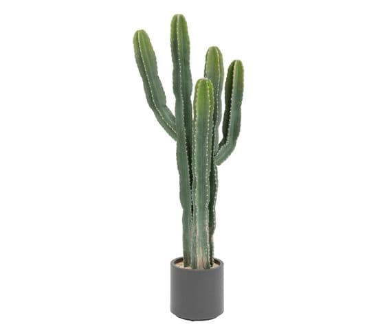 Plante Artificielle Cactus Euphorbe En Pot H 117 Cm
