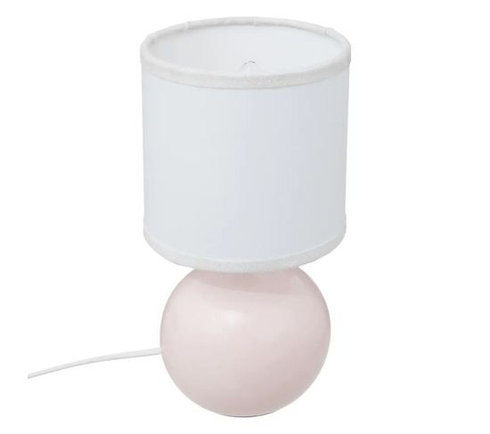 Lampe à Poser Enfant "timéo" 24cm Rose Clair