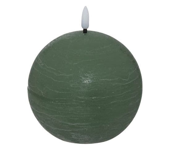 Bougie Boule à LED "molia" 8cm Vert
