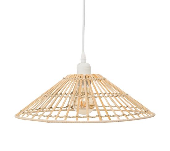 Luminaire Suspension En Bambou D 36 Cm