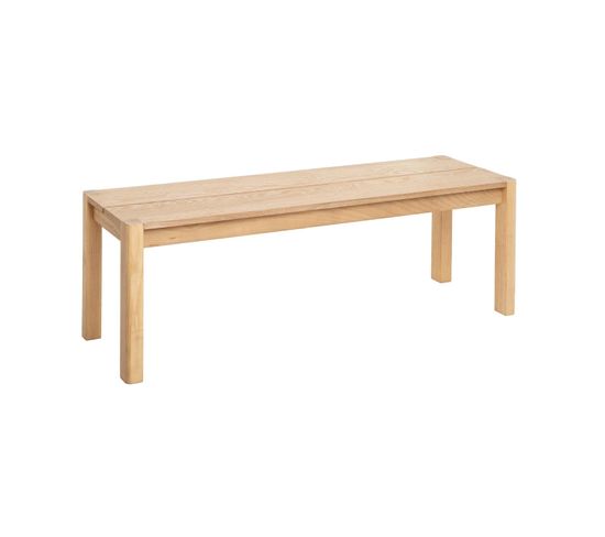 Banc En Bois De Frêne 140 X 35 X 45 Cm