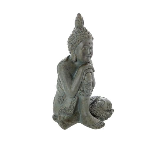 Objet Décoratif Bouddha Assis En Magnésie H 55 Cm