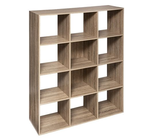 Étagère En Bois 12 Cases Mix Coloris Naturel 5five - Naturel