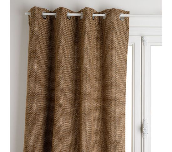 Rideau En Maille Wild 8 Œillets 140x260 - Beige Lin