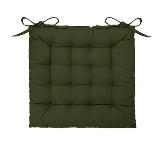 Coussin De Chaise "loria" 38x38cm Vert Kaki