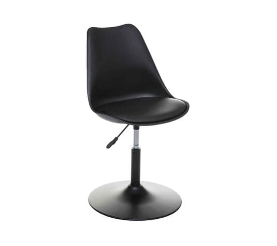 Chaise De Table Ou Chaise De Bureau Noir Hauteur Ajustable