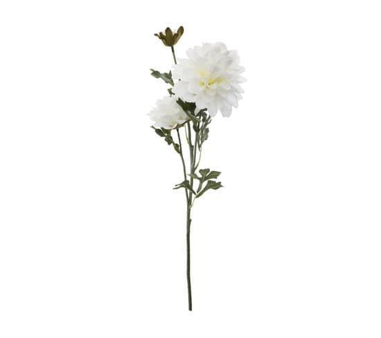 Plante Artificielle Dahlia 3 Fleurs H 62 Cm