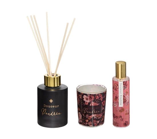 Coffret Senteur Gypsy Diffuseur De Parfum, Bougie Parfumée Et Spray