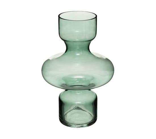 Vase Arty En Verre Coloré H 29 Cm