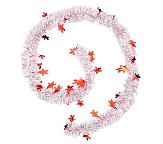 Guirlande De Noël Large 15 Cm Décos Brillantes Longueur 2 Mètres