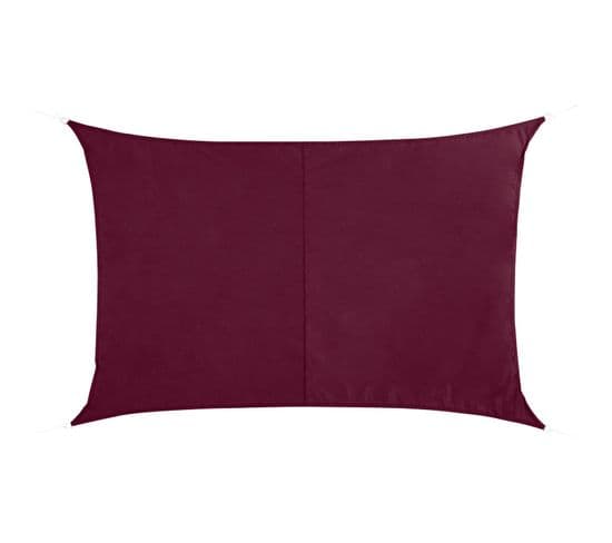 Voile D'ombrage Rectangulaire Curacao - 2 X 3 M - Bordeaux