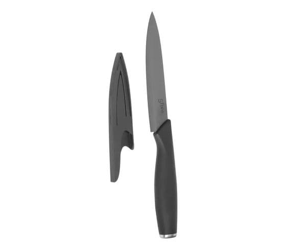 Couteau Utilitaire et Cache Lame "cera" 23cm Noir