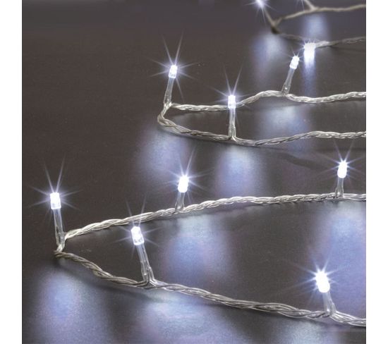 Guirlande Lumineuse Extérieur 50 Mètres 500 LED Blanc Froid 8 Jeux De Lumière