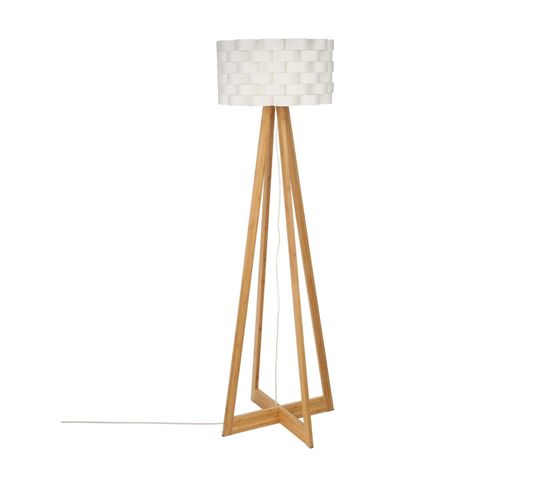 Lampadaire En Bambou H 150 Cm