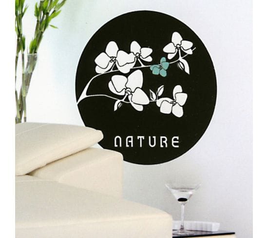 Sticker Zen "nature" Noir