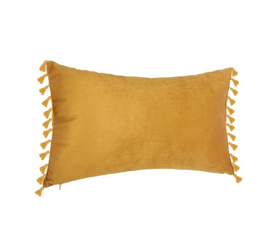 Coussin En Velours Ocre 30 X 50 Cm