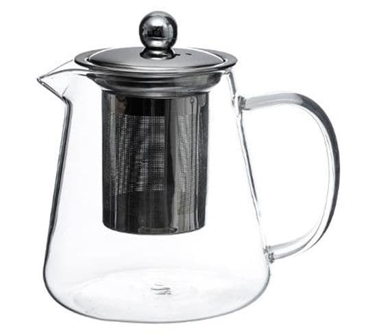 Théière En Verre Avec Filtre "tea" 0,8l Argenté