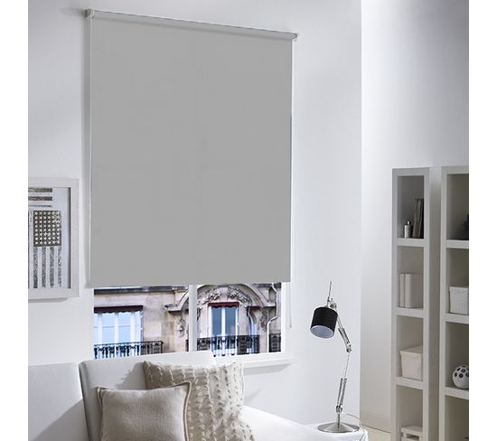 Store Enrouleur Tamisant à Chainette - 80x190 Cm - Gris Clair