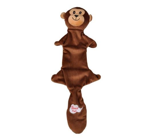 Peluche Pour Chien "singe" 45cm Marron