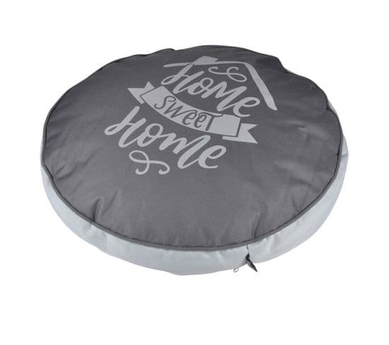 Coussin Pour Chien et Chat "sweet Home" 60cm Gris