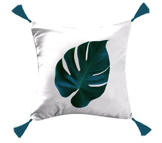 Coussin Pompons Tropical Brazilia