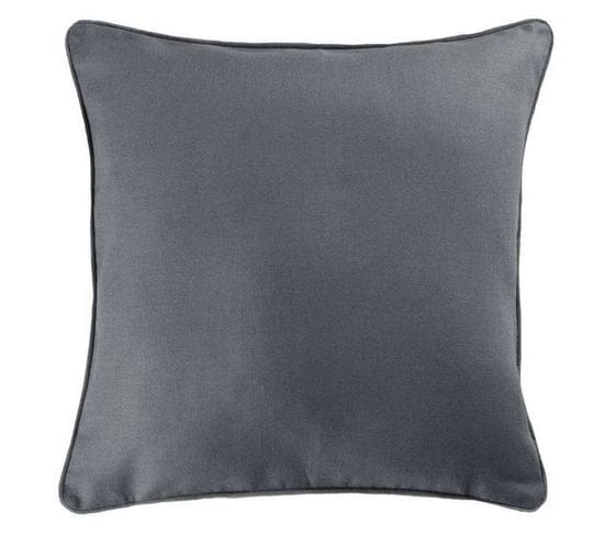 Coussin Déco "panama" 40x40cm Gris Ardoise