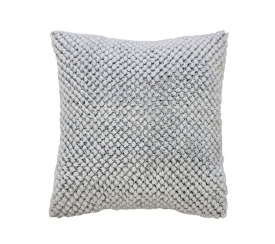 Coussin Imitation Fourrure "yuma" 40x40cm Gris