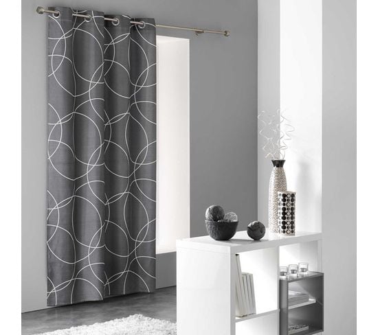 Rideau Design "elton" 140x240cm Gris