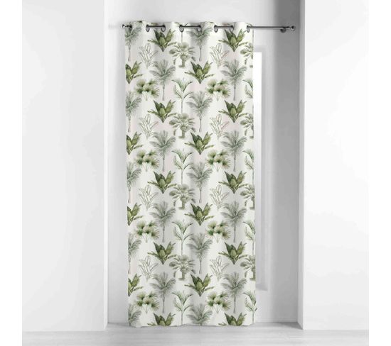 Rideau A Oeillets 140 X 240 Cm Coton Imprime Equatoria Jungle Rideau But