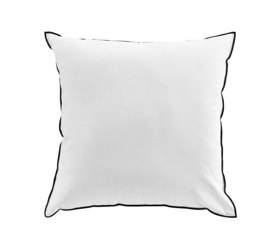 Coussin Déco "mistraline" 50x50cm Blanc