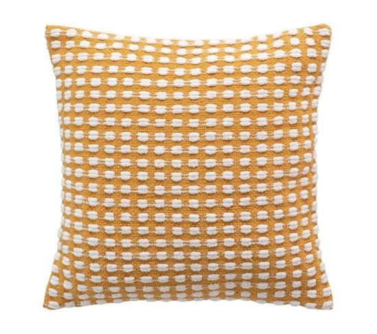 Housse De Coussin Déco "greta" 40x40cm Ocre