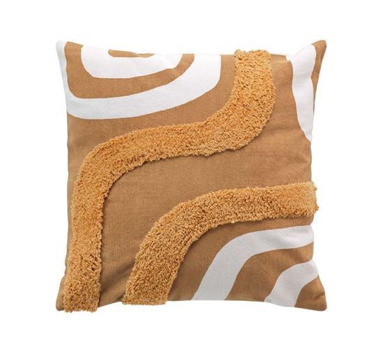 Housse De Coussin Déco "mirade" 40x40cm Camel