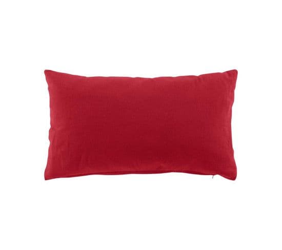 Coussin Dehoussable 30 X 50 Cm Coton/polyester Recycle Grs Twily Rouge