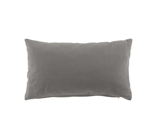 Coussin Dehoussable 30 X 50 Cm Coton/polyester Recycle Grs Twily Gris