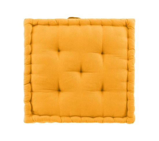 Coussin De Sol "twily" 50x50cm Jaune