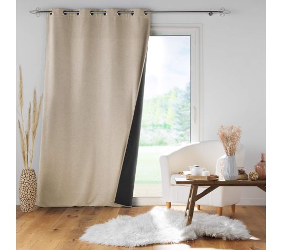 Rideau Isolant Jupiter 140x260 Cm Beige