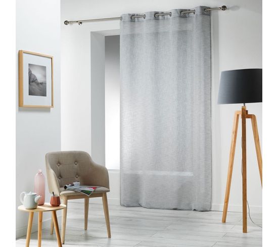 Rideau Voilage "carlin" 140x240cm Gris