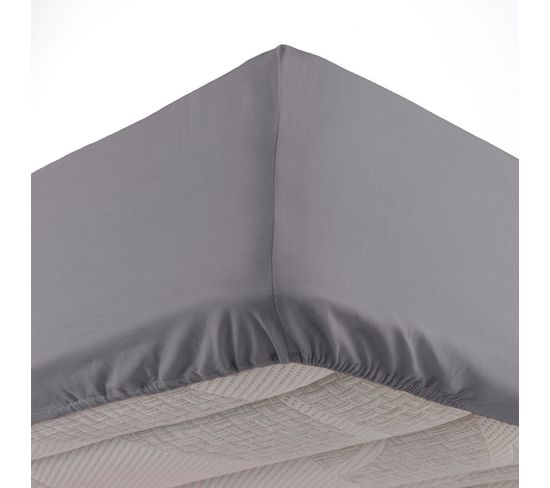 Drap Housse "lina" 140x190cm Gris