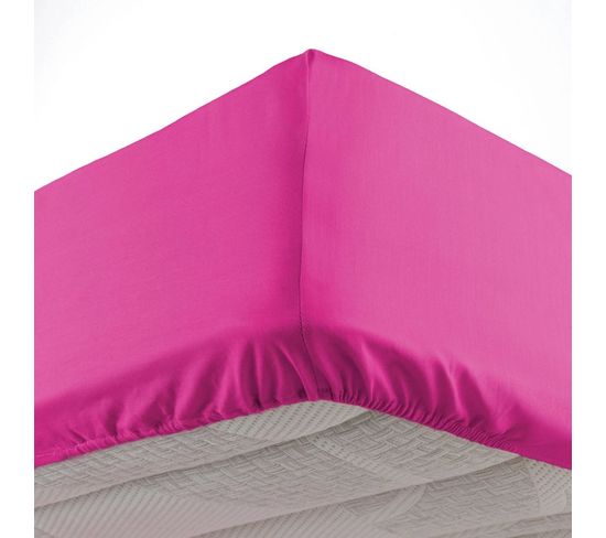 Drap Housse "lina" 90x190cm Bois De Rose